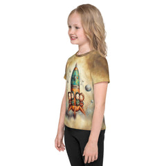 Front view of CB3-123 kids crew neck t-shirt