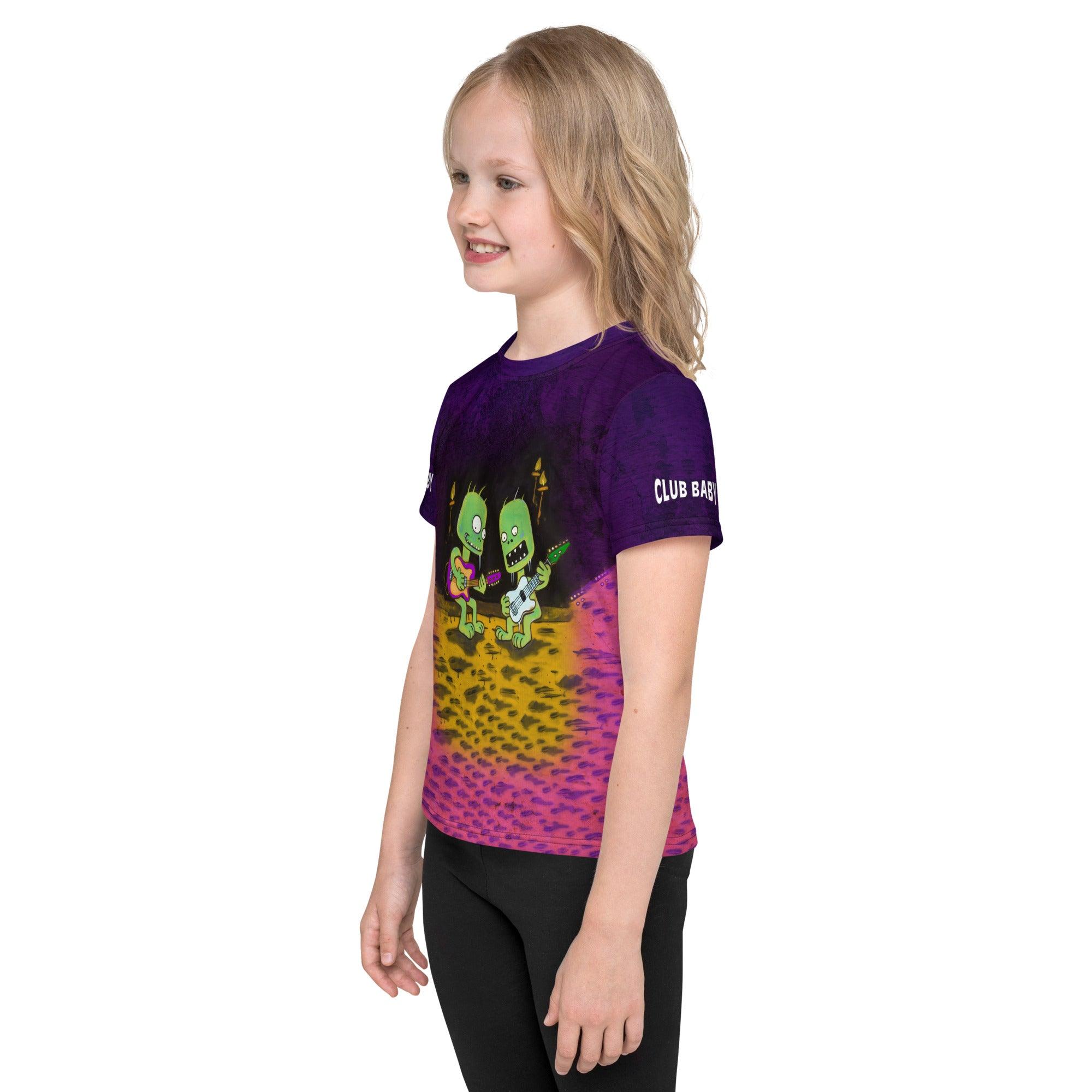 Zombie Zone Halloween Crew Neck Tee - Beyond T-shirts