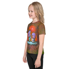 Spiderweb Sensation Halloween Crew Neck Tee - Beyond T-shirts