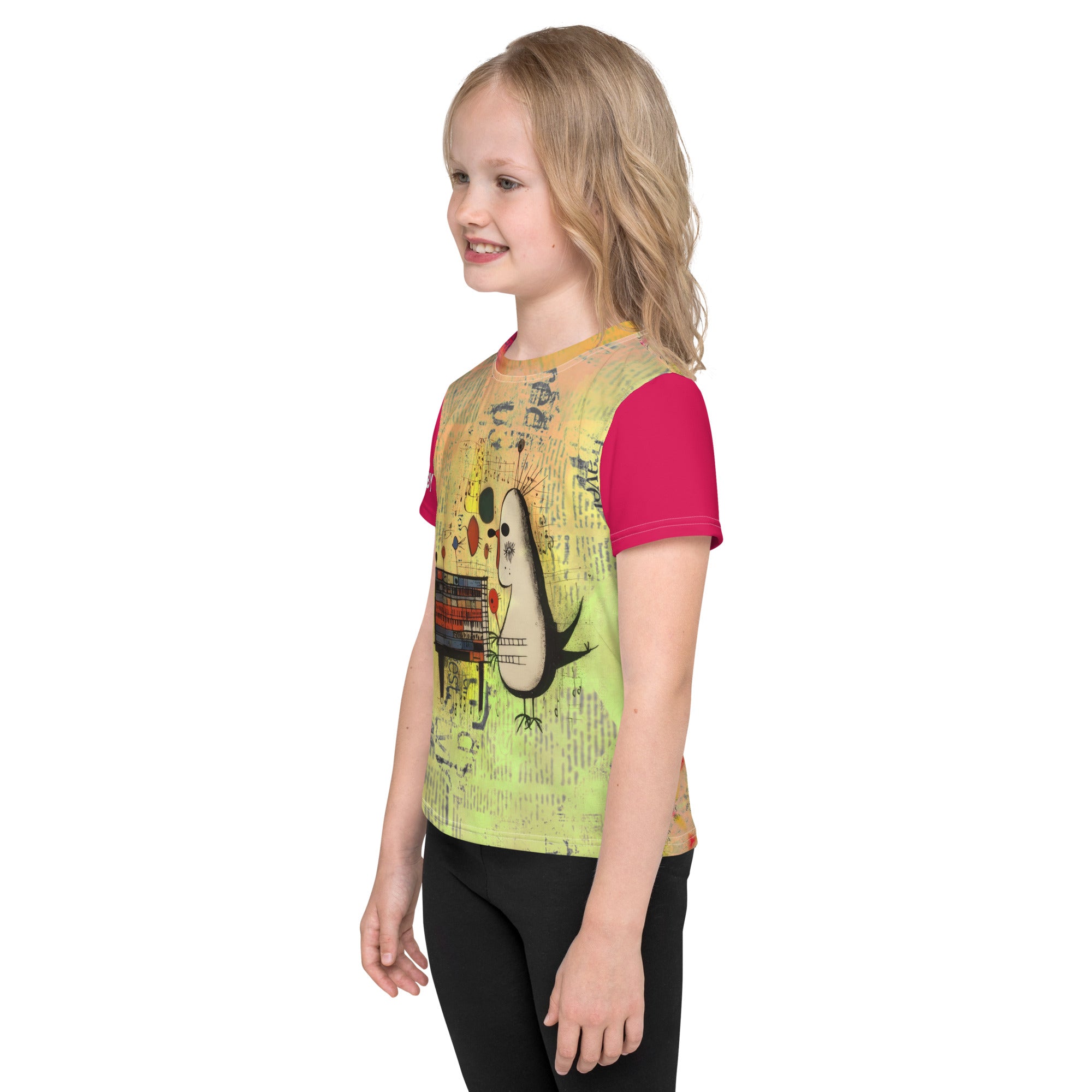 Whimsical Wonders Kids' Artistic Crew Neck