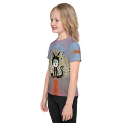 Tiny Traveler  Adventure Art Kids' Crew Neck