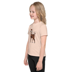 Whimsical Poodle Wonders Kids Crew Neck T-Shirt