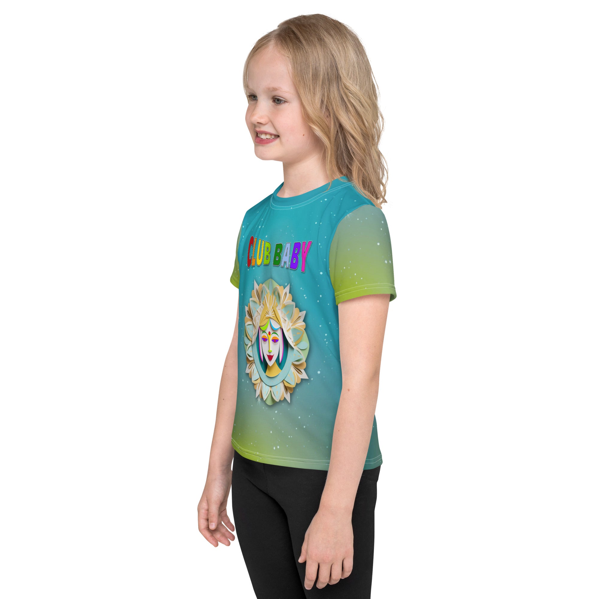 Magical Creatures kids t-shirt displayed on white background.
