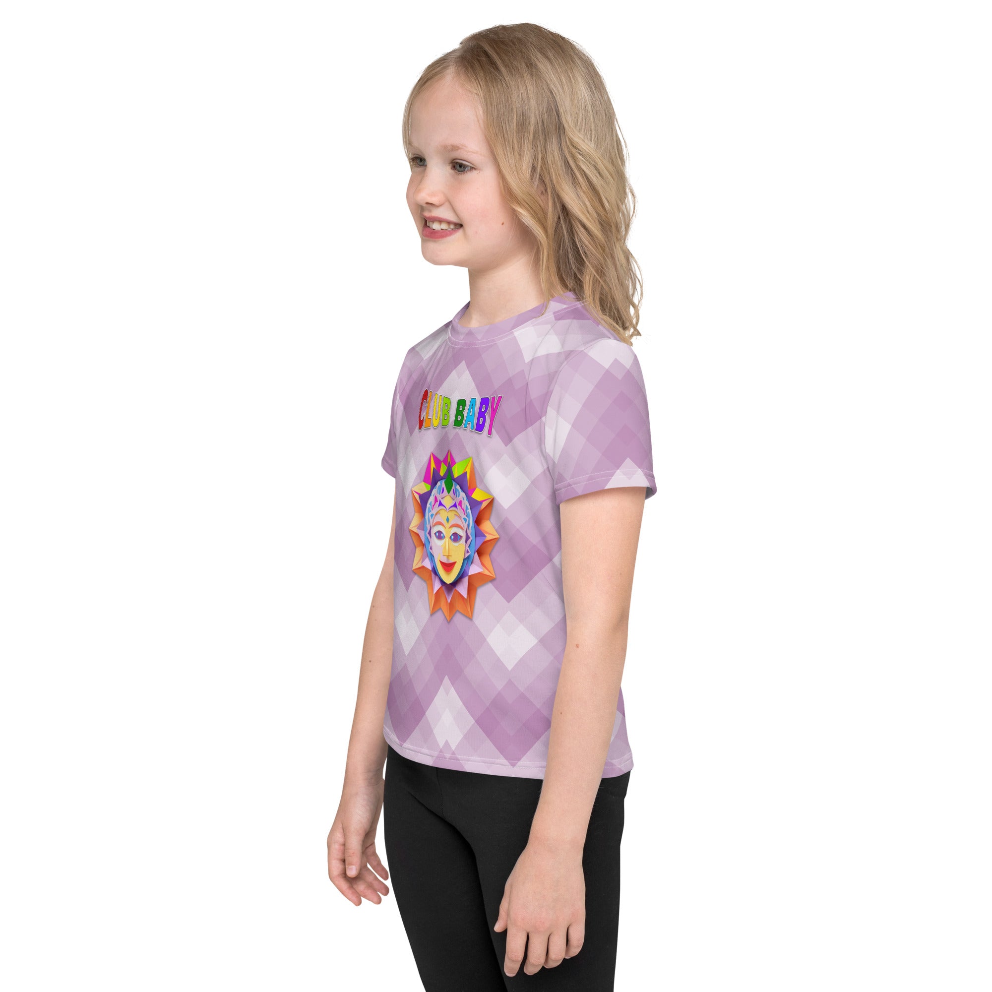 Child wearing the Fairy Godmother's Magic Crew Neck T-Shirt outdoors
