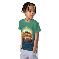 CB3-114 kids t-shirt stack, showcasing various colors available.