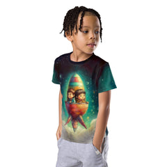 CB3-124 Kids Crew Neck T-Shirt in Yellow.