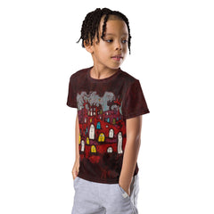 Haunted Cemetery Kids All-Over Print Shirt - Beyond T-shirts