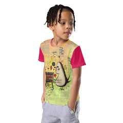 Whimsical Wonders Kids' Artistic Crew Neck