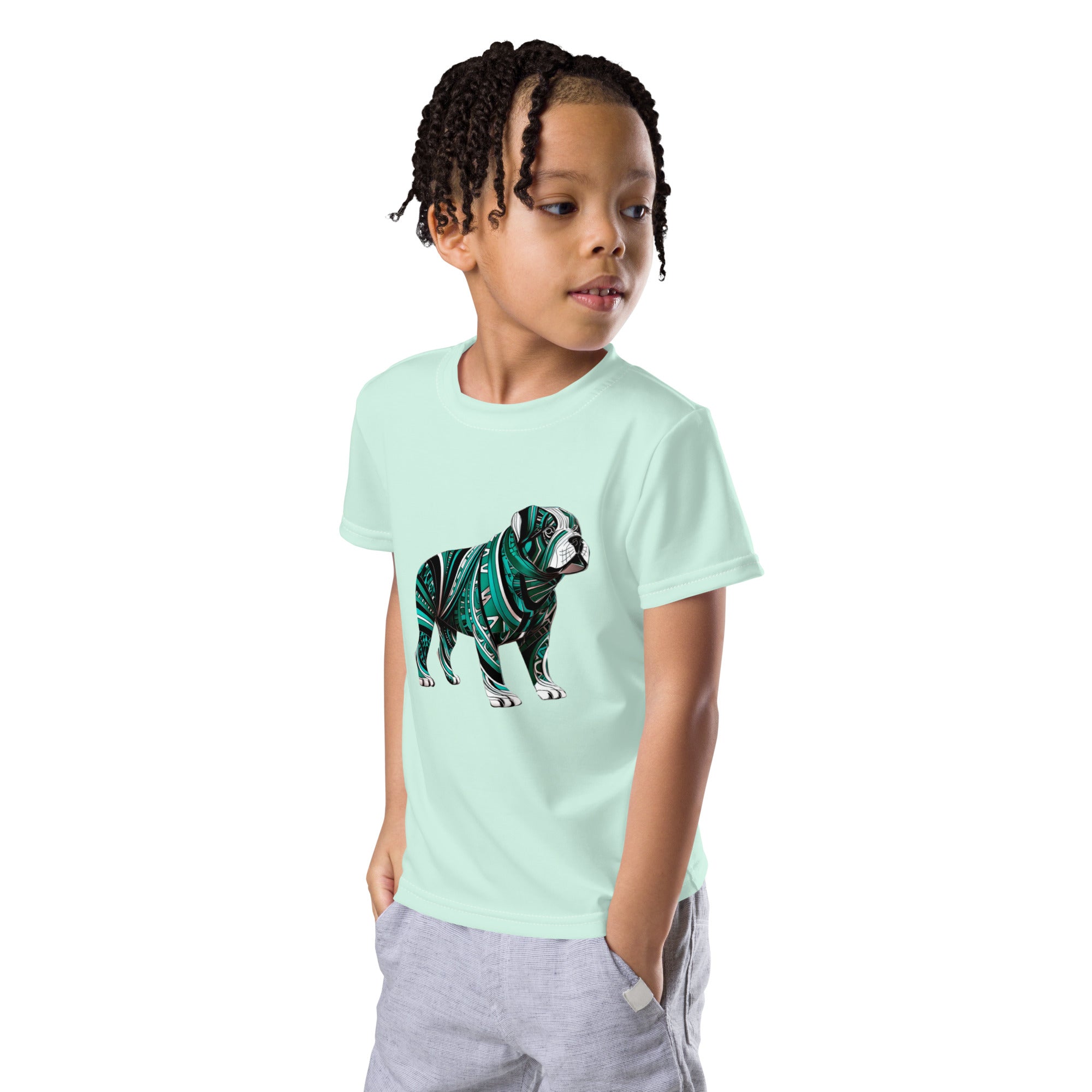 Bull’s Blossoming Backdrop Kids T-Shirt