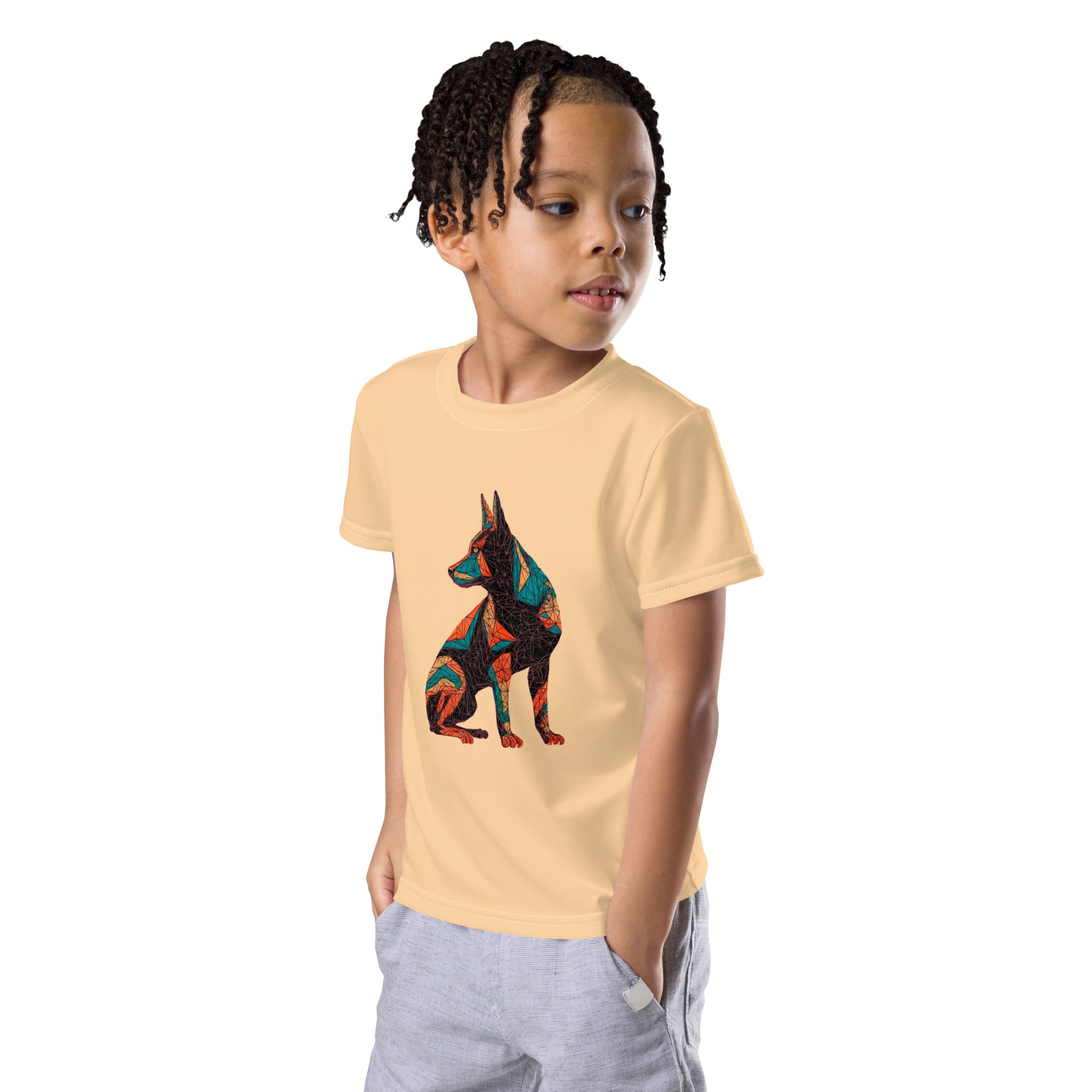Pup’s Playful Puddle Pounce Kids T-Shirt