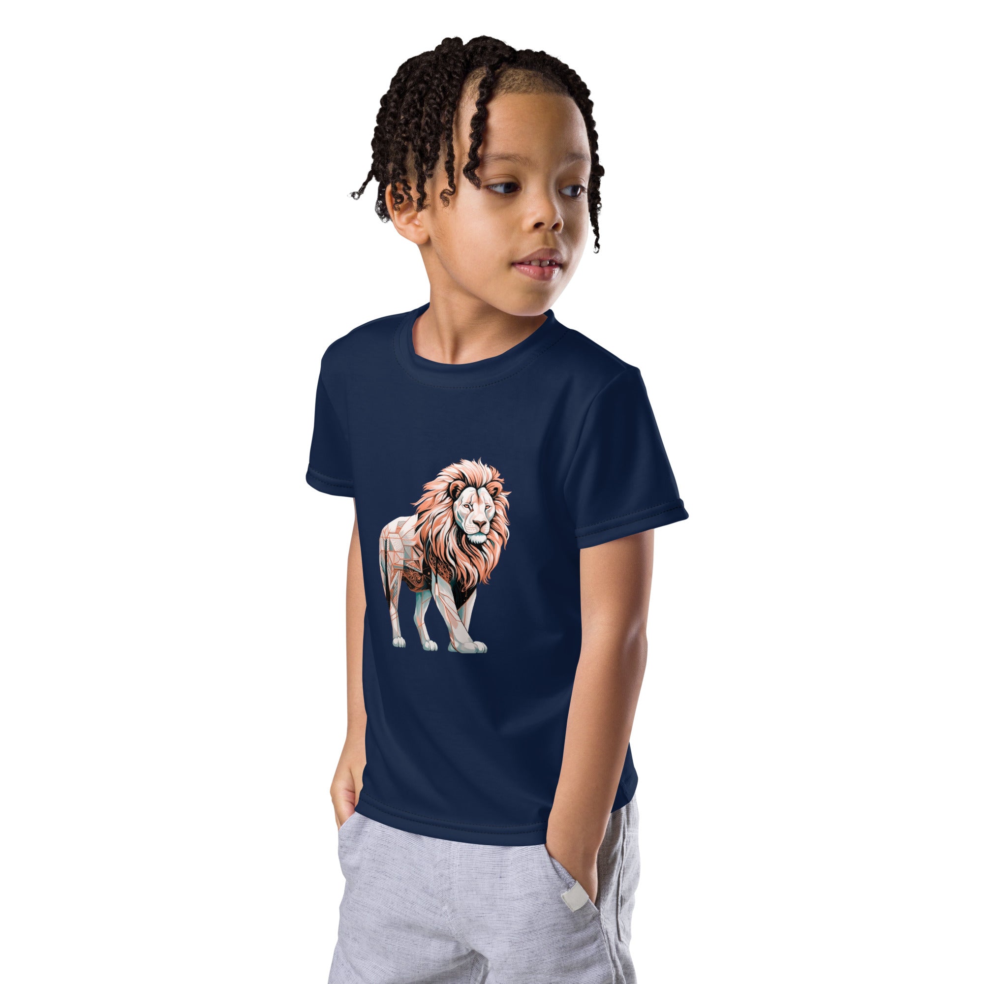 Lion’s Leisurely Lounging Kids T-Shirt