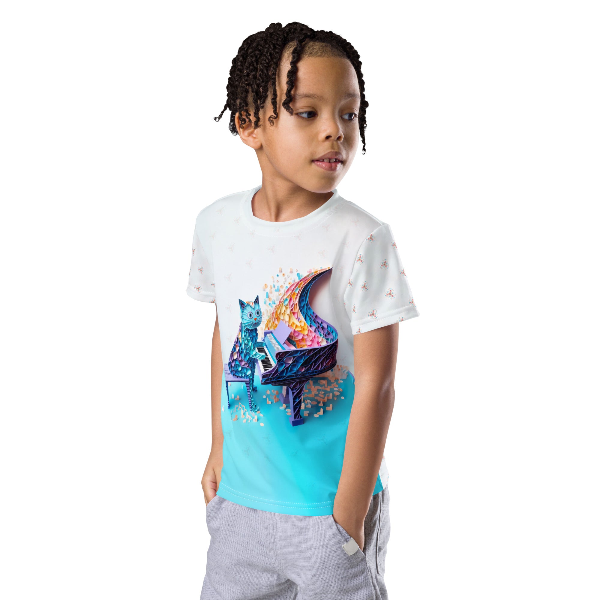 Durable and artistic Paper Craft Fun Kids Crew Neck Tee