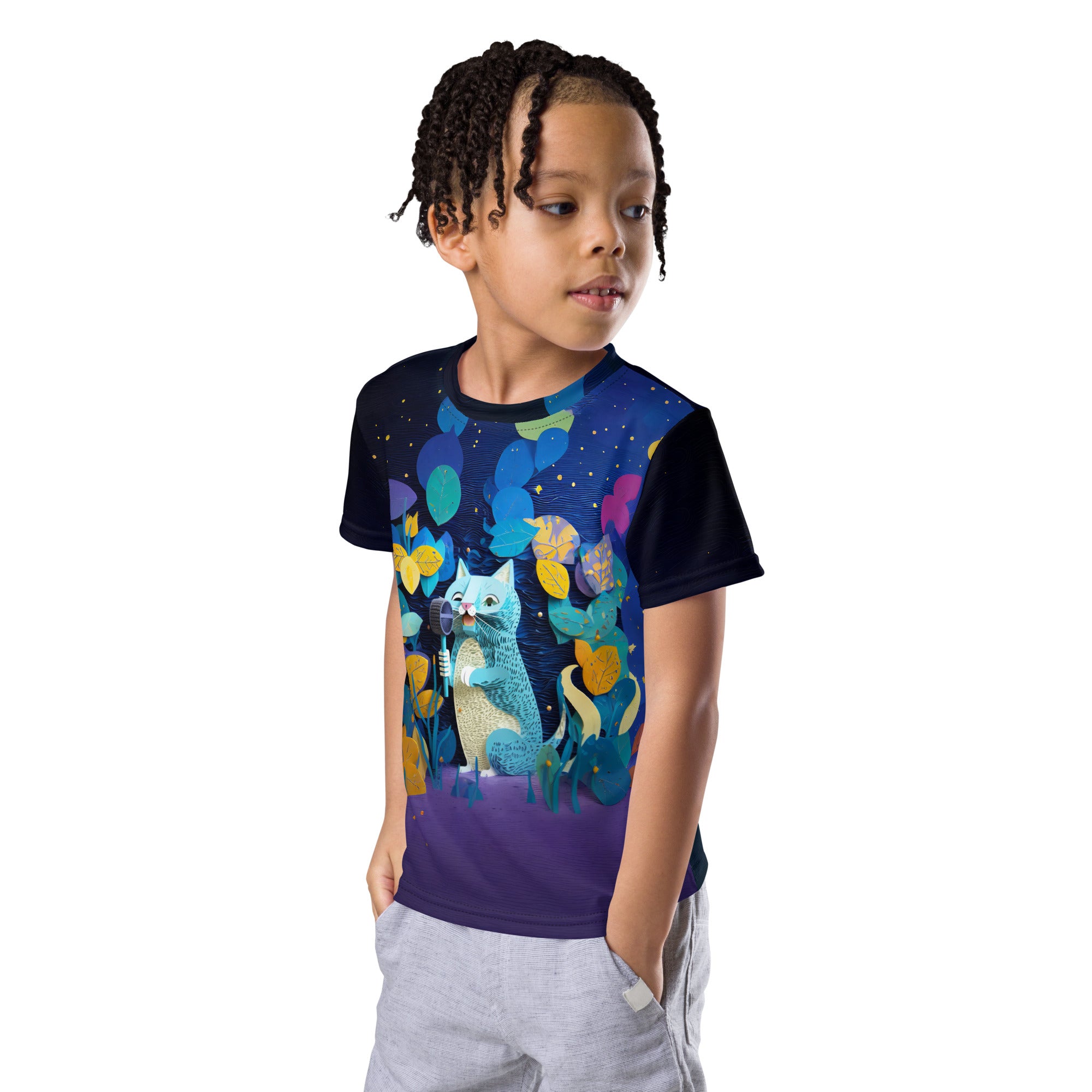 Fun and creative paper art t-shirt for children.