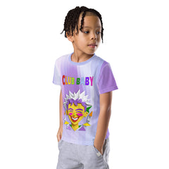 Kids rainbow unicorn T-shirt in vibrant colors
