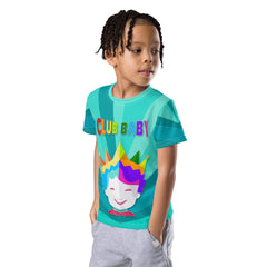 Unicorn Magic kids t-shirt on display
