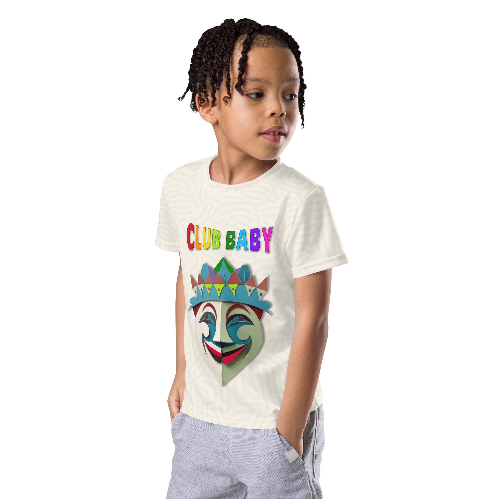 Kid's crew neck enchanted castle graphic tee
