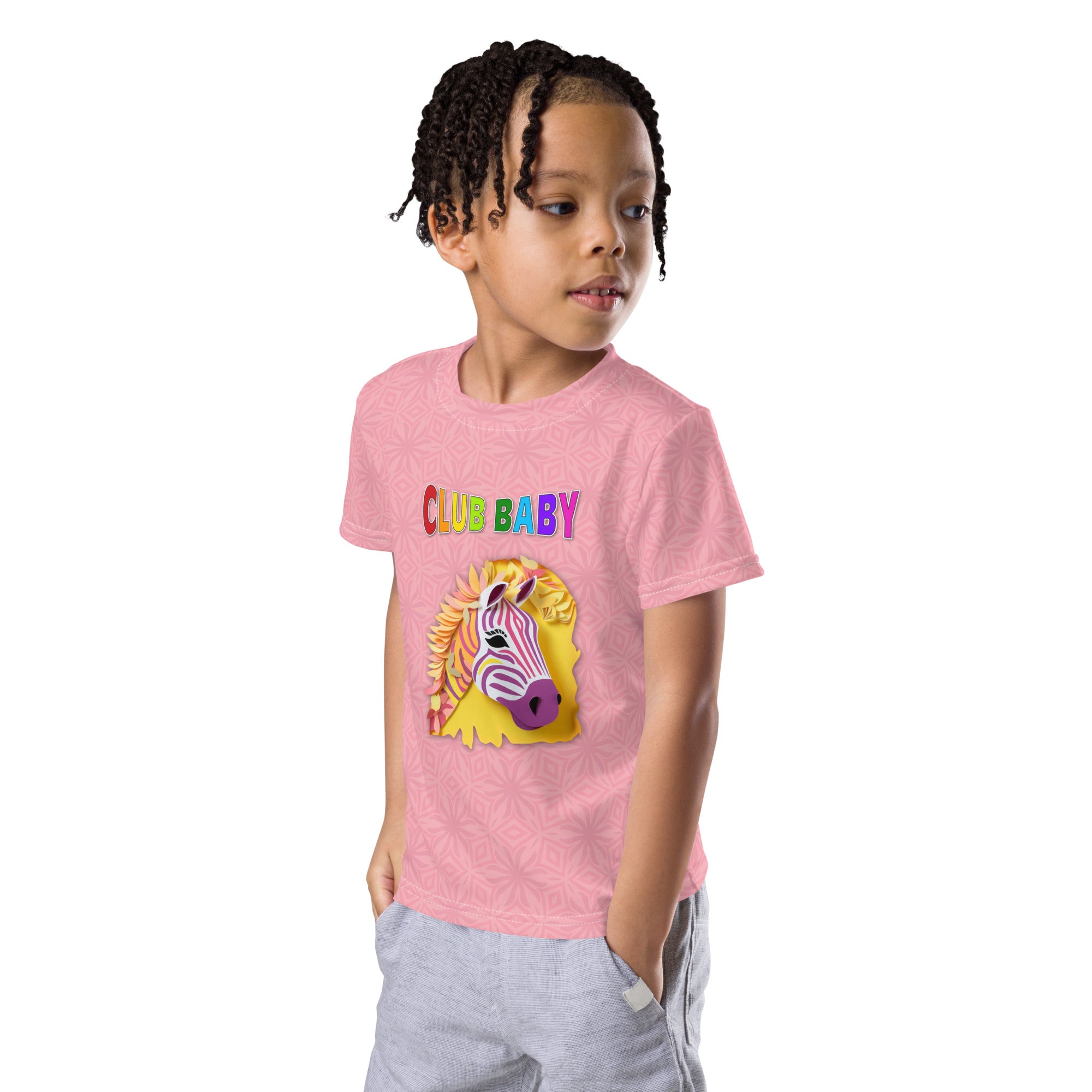 Playful fairy tale design on kids crew neck t-shirt





