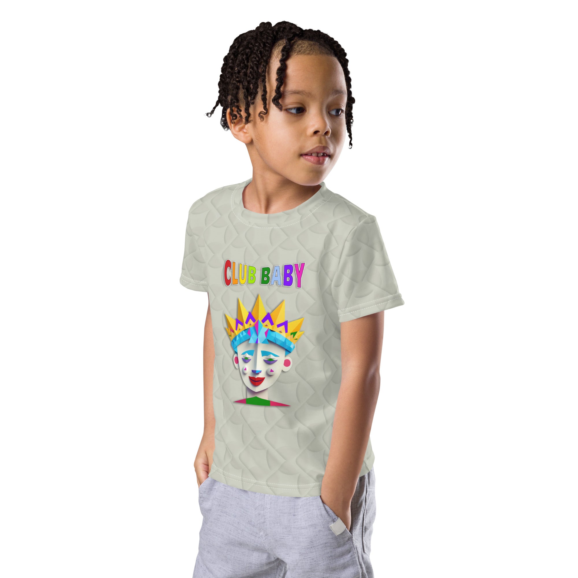 Sleeping Beauty's Garden Kids Crew Neck T-Shirt front view
