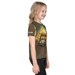 Front view of CB3-116 kids t-shirt showcasing the fit and design.