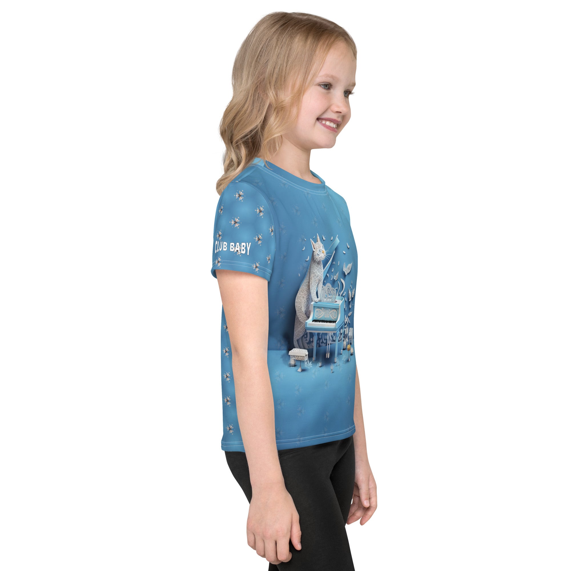 Kirigami Whimsy T-shirt for kids, perfect for casual wear.