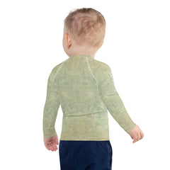 Close-up of CB6-18 Kids Rash Guard Material - High-Quality Sun Protection