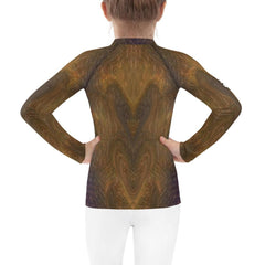 Close-up of CB3-108 kids rash guard fabric