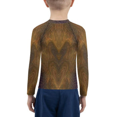 Back view of CB3-108 kids rash guard