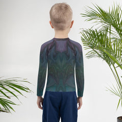 CB3-103 kids rash guard in packaging, ready to ship