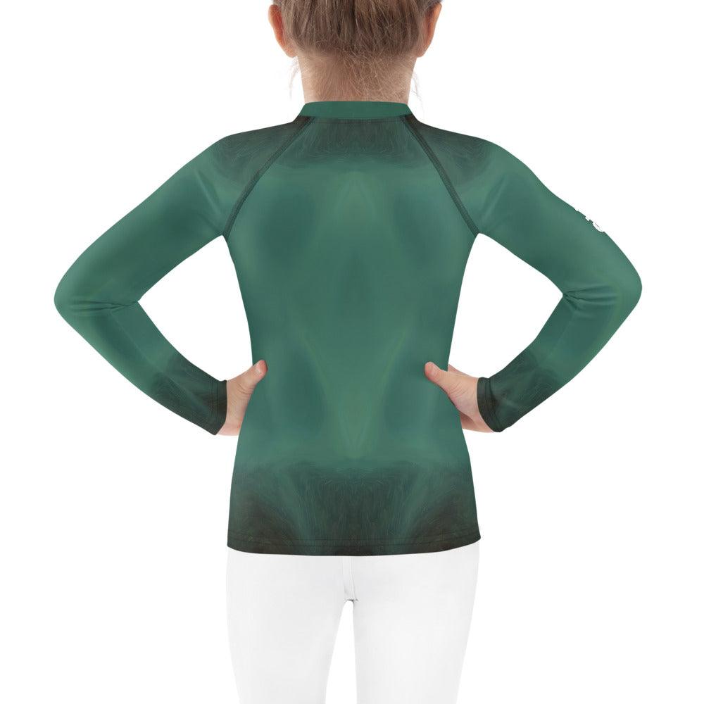 Close-up of the CB3-96 Kids Rash Guard material texture