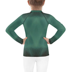 Close-up of the CB3-96 Kids Rash Guard material texture