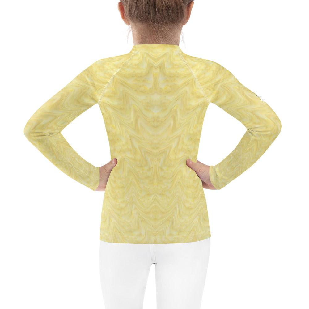 Close-up of the CB3-115 kids rash guard fabric