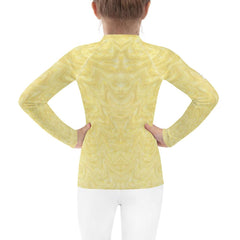 Close-up of the CB3-115 kids rash guard fabric