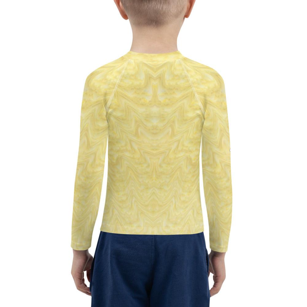 CB3-115 kids rash guard front and back view