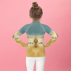 CB3-118 Children's Rash Guard Back View - Ultimate UV Protection