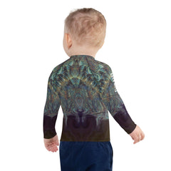 Variety of CB3-113 Kids Rash Guard colors and sizes.