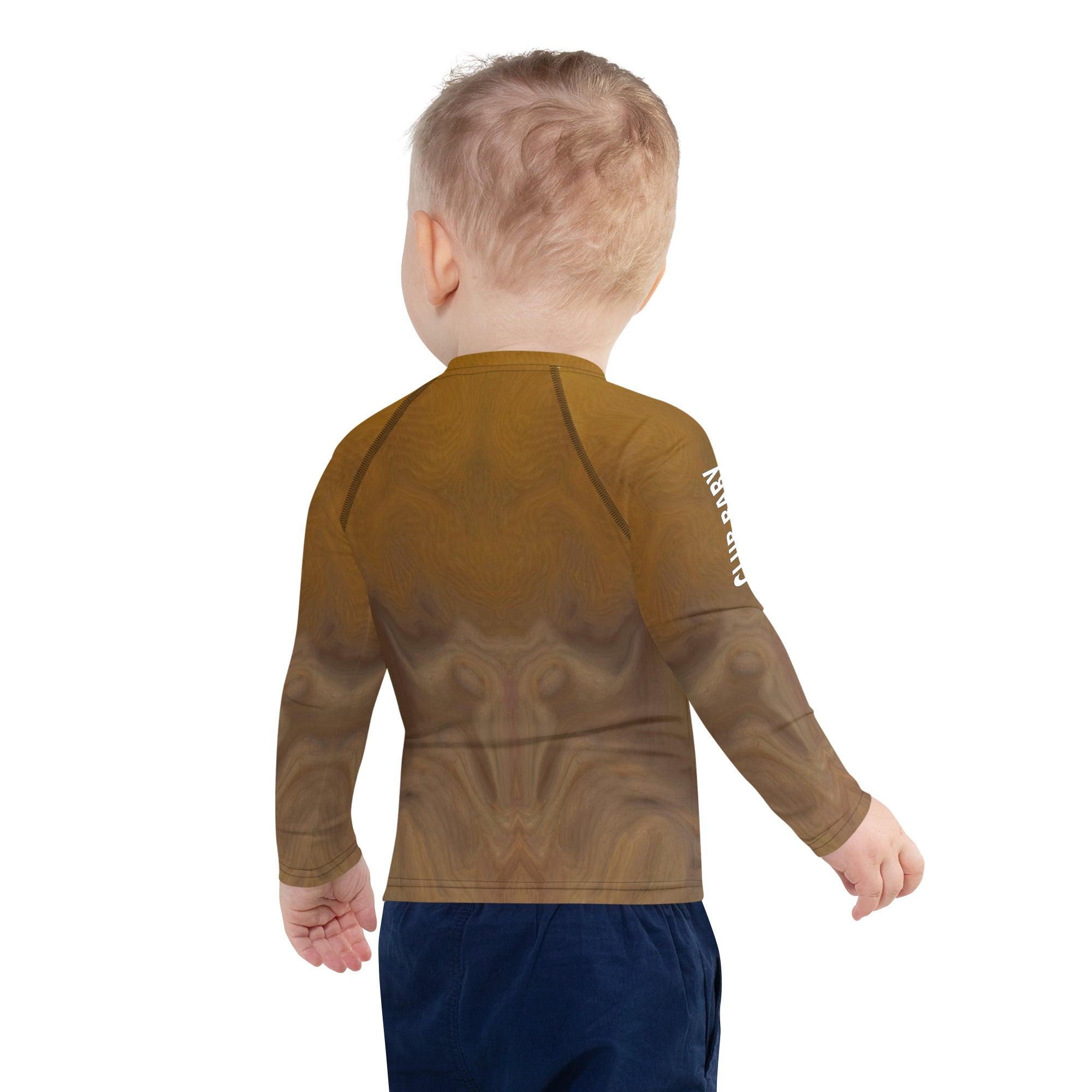Close-up of CB3-127 kids rash guard fabric detail