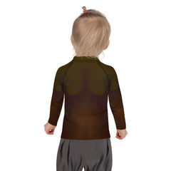 Close-up of CB3-125 Kids Rash Guard fabric and design