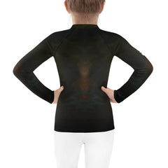 Child wearing CB3-137 Rash Guard while swimming