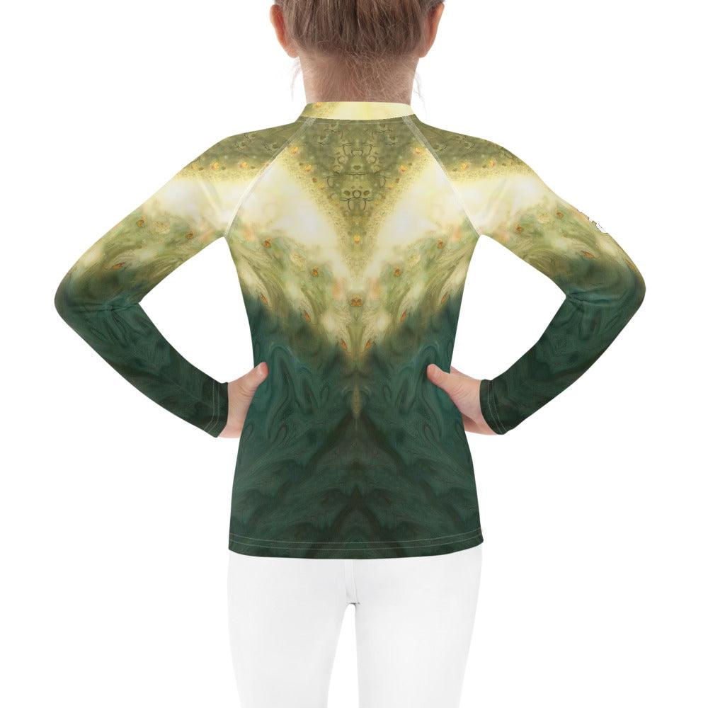 Back View of CB3-87 Kids Rash Guard