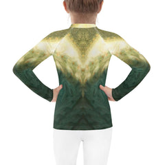 Back View of CB3-87 Kids Rash Guard