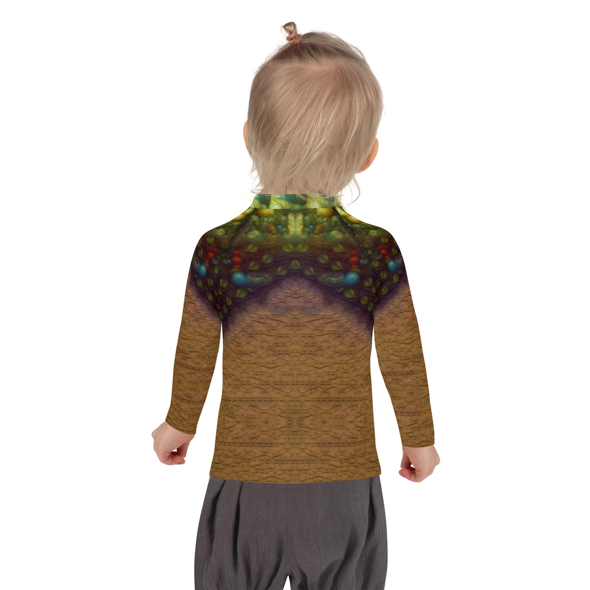 CB3-129 Rash Guard for kids back view