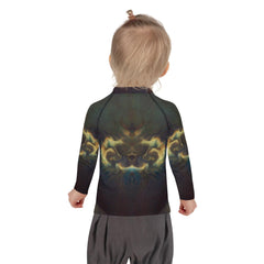 Close-up of the CB3-77 Kids Rash Guard fabric and texture