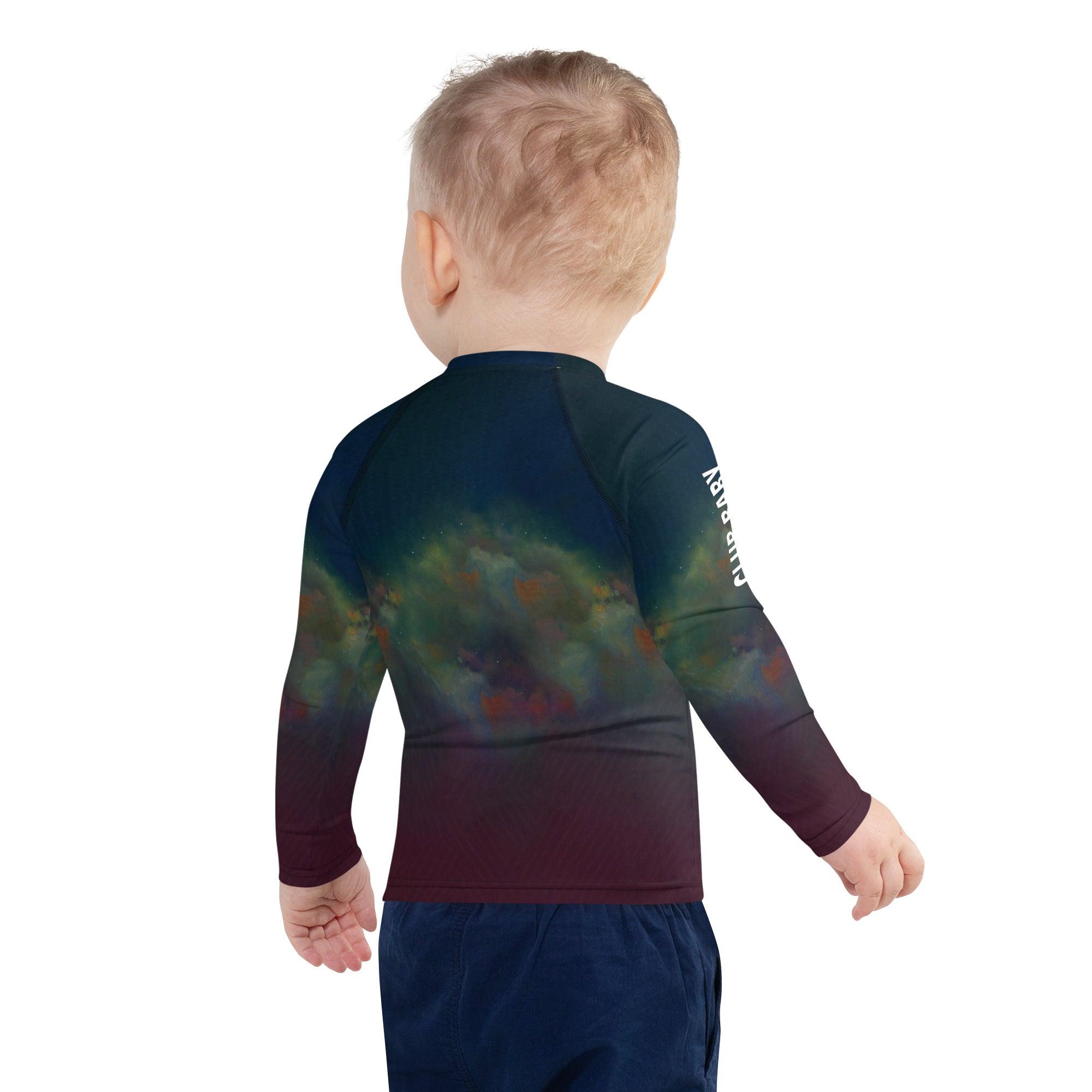 Variety of colors available for CB3-104 Kids Rash Guard swimwear.