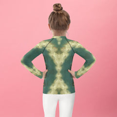 CB3-109 kids rash guard front view on white background