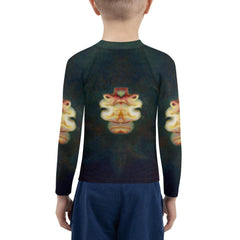 Close-up of the durable material of CB3-102 Kids Rash Guard