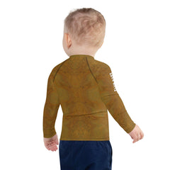 Child ready for swim lessons wearing CB3-126 Rash Guard