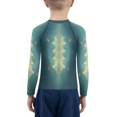 Close-up of CB3-111 Kids Rash Guard fabric and texture