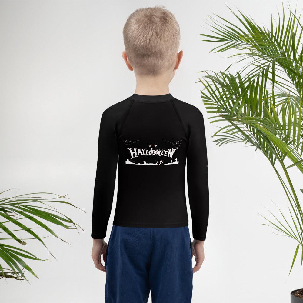 Full Moon Frights Halloween Rash Guard for Kids - Beyond T-shirts