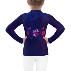 Halloween Haunted House Kids Rash Guard - Beyond T-shirts