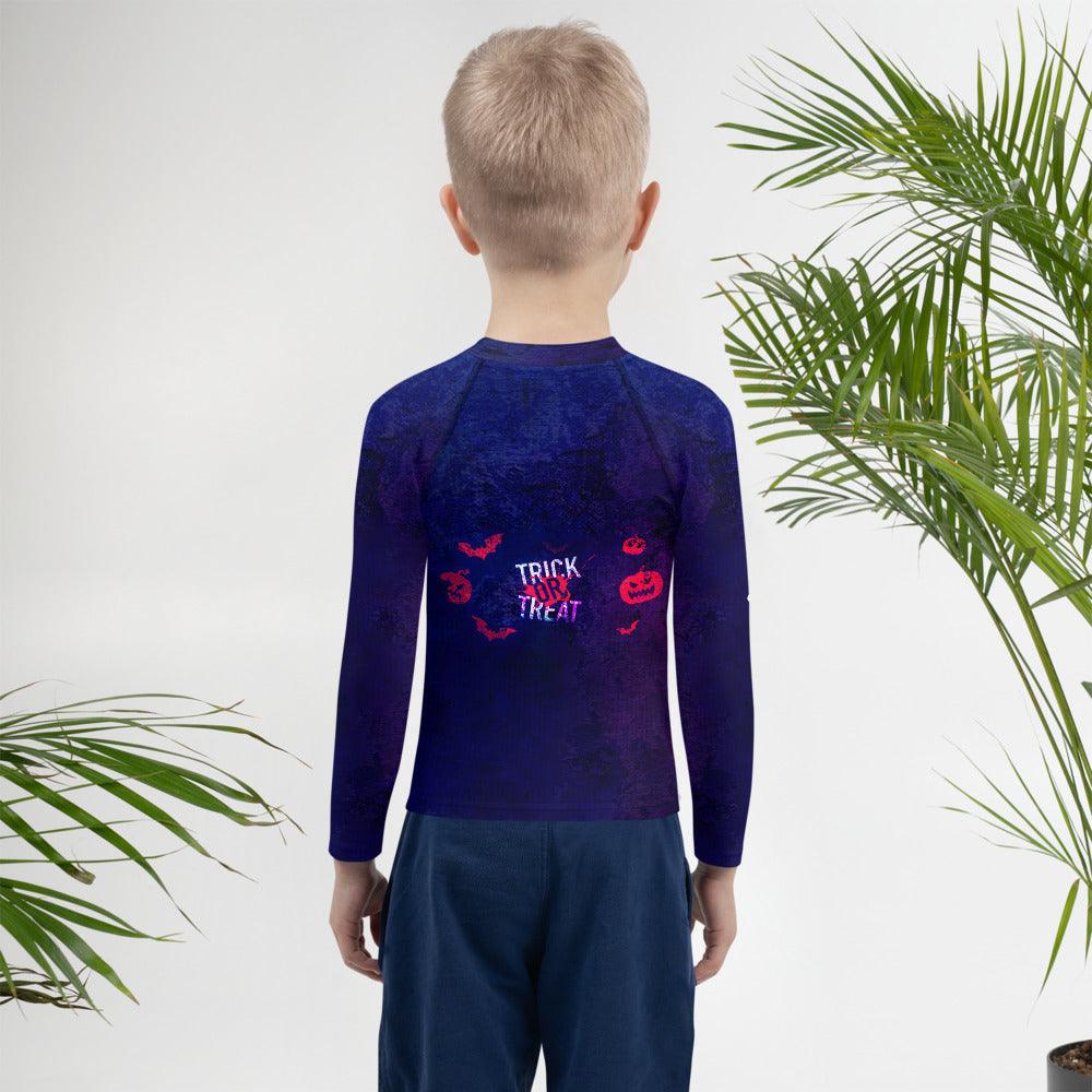 Halloween Haunted House Kids Rash Guard - Beyond T-shirts